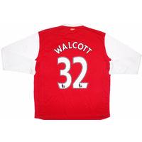 2006-08 Arsenal Home L/S Shirt Walcott #32 XL