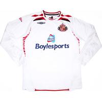 2007-08 Sunderland Away L/S Shirt L