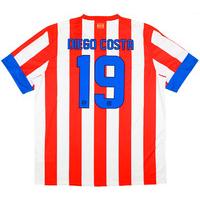 2012 13 atletico madrid home shirt diego costa 19 wtags xl