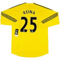 2009 10 liverpool gk shirt reina 25 wtags l