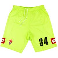 2010-11 Fiorentina Match Issue Fluorescent GK Shorts #34 (Scuffia)