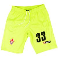 2010-11 Fiorentina Match Issue Fluorescent GK Shorts #33 (Seculin)