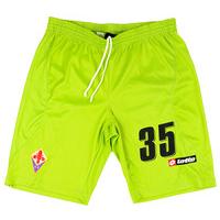 2010-11 Fiorentina Match Issue Green GK Shorts #35 (Avramov)