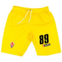 2011-12 Fiorentina Match Issue Yellow GK Shorts #89 (Neto)