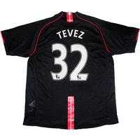 2007 08 manchester united away shirt tevez 32 l