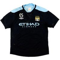 2011-12 Manchester City Staff Worn Umbro Training Shirt \'ES\' L