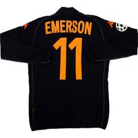 2002-03 Roma Match Worn Champions League Third L/S Shirt Emerson #11 (v Ajax)