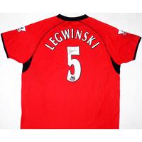 2003-05 Fulham Match Issue Signed Third Shirt Legwinski #5