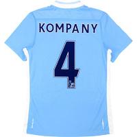 2011 12 manchester city home shirt kompany 4 excellent s