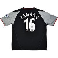 2002-03 Liverpool Match Issue Away Shirt Hamann #16