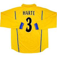 2001-02 Leeds Match Worn UEFA Cup Away L/S Shirt Harte #3 (v PSV)