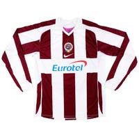 2005 06 sparta prague player issue away ls shirt very good l