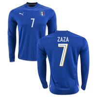 2016-2017 Italy Long Sleeve Home Shirt (Zaza 7)