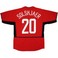 2002-04 Manchester United CL Home Shirt Solskjaer #20 (Excellent) XXL