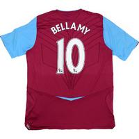 2008 09 west ham home shirt bellamy 10 very good xl