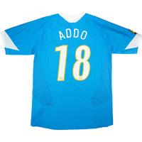 2006-07 PSV Match Worn Away Shirt Addo #18