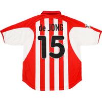 2001-02 PSV Match Issue Champions League Home Shirt de Jong #15