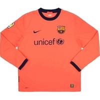 2009-10 Barcelona Away L/S Shirt (Excellent) XL