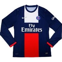 2013-14 Paris Saint-Germain Player Issue Home L/S Shirt (Excellent) XL