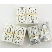 2007 13 premier league lextrasenscilia white short numbers x100 pack