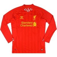 2013-14 Liverpool Home L/S Shirt (Excellent) M