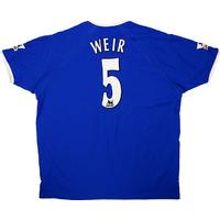 2003-04 Everton Home Shirt Weir #5 XL