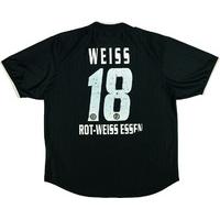 2003-04 Rot-Weiss Essen Away Shirt Weiss #18 XL