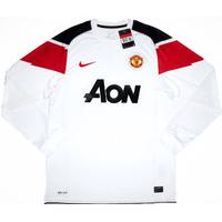 2010 12 manchester united player issue domestic away ls shirt wtags