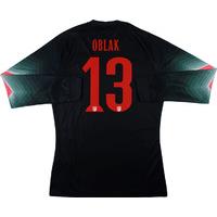 2014-15 Atletico Madrid Player Issue GK Black Shirt Oblak #13 *w/Tags* XL