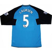 2008-09 Aston Villa Match Away L/S Shirt Laursen #5