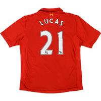 2012 13 liverpool home shirt lucas 21 very good m