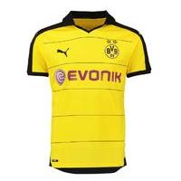 2015 2016 borussia dortmund home puma shirt kids