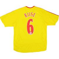 2006-07 Liverpool Away Shirt Riise #6 (Excellent) L.Boys