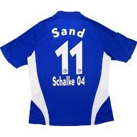 2008-10 Schalke Home Signed Shirt Sand #11 (Excellent) XL