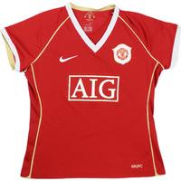 2006-07 Manchester United Home Shirt (Excellent) Womens (L)