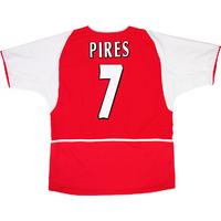 2002-04 Arsenal Home Shirt Pires #7 (Very Good) XL