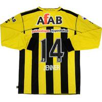 2008-09 Vitesse Match Worn Home L/S Shirt Jenner #14 (v PSV)