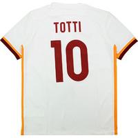 2015 16 roma away shirt totti 10 wtags boys