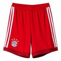 2015-2016 Bayern Munich Adidas Away Goalkeeper Shorts (Red) - Kids