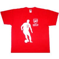 2006 Arsenal Dennis Bergkamp Testimonial T-Shirt (Excellent) XL