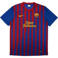 2011-12 Barcelona Home Basic Shirt (Excellent) L