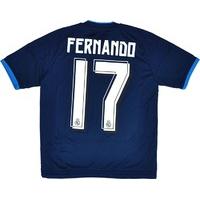 2015-16 Real Madrid CL Third Shirt Fernando #17 *w/Tags* M.Boys