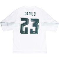 2015-16 Real Madrid Home L/S Shirt Danilo #23 (+ WC Patch) *w/Tags* L