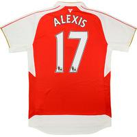 2015 16 arsenal home shirt alexis 17 wtags