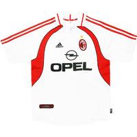 2000 02 ac milan away shirt very good m