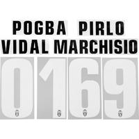 2012-13 Juventus Home Black/White Junior Namesets