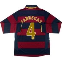 2007-08 Arsenal Third L/S Shirt Fabregas #4 *w/Tags* M