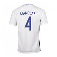 2016-17 Greece Home Shirt (Manolas 4)