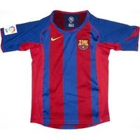 2004 05 barcelona home shirt excellent lboys