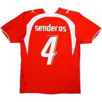 2006-08 Switzerland Home Shirt Senderos #4 (Excellent) M